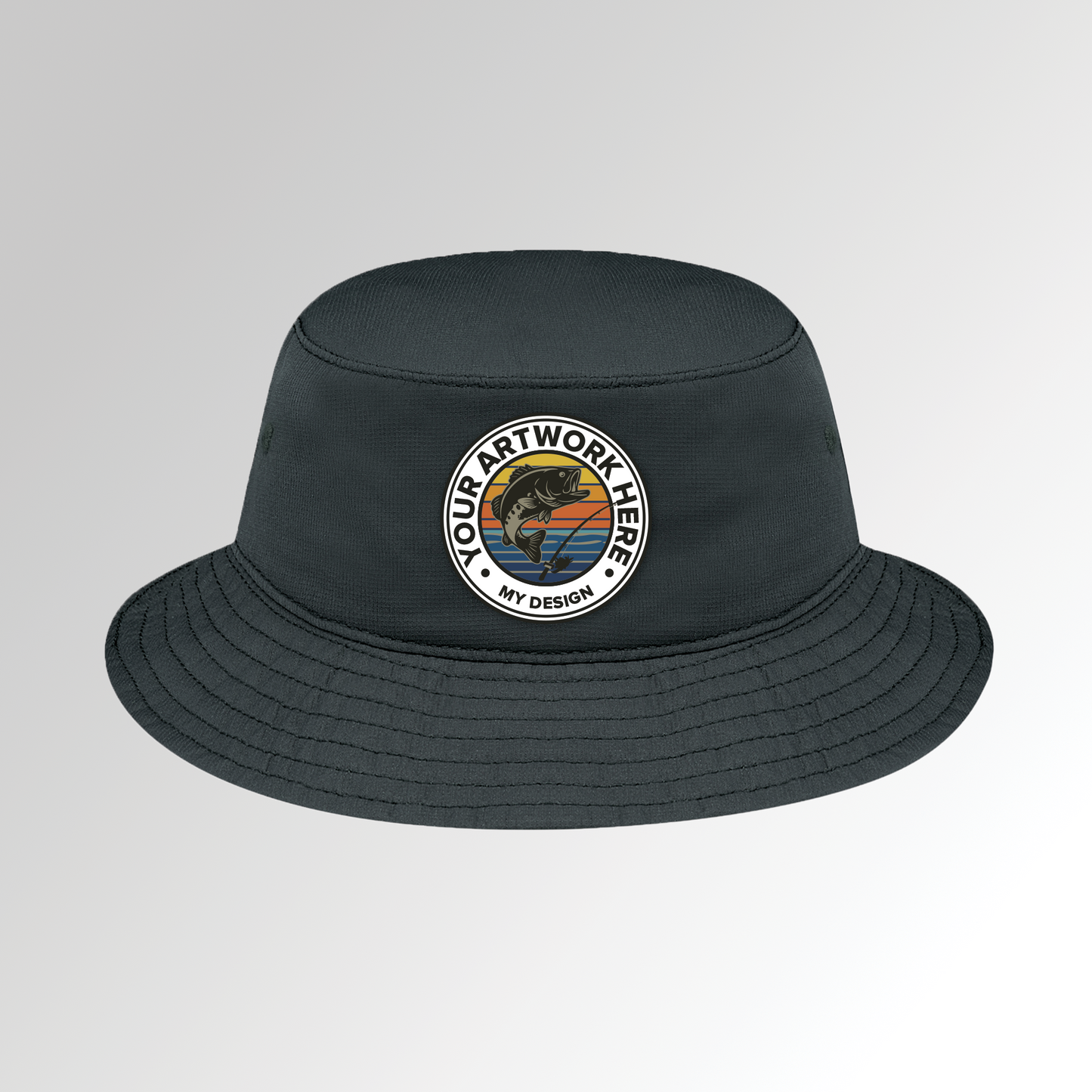 Adult Bucket Style Hats (Fitted) - Polyester Pearl Nylon - 0E100