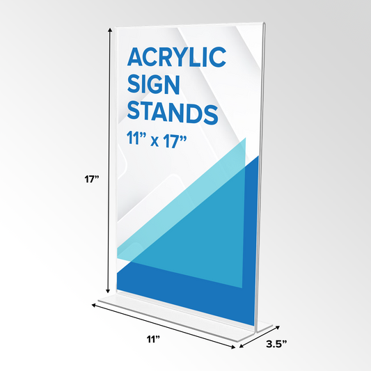 Acrylic Display Stand 11" x 17"