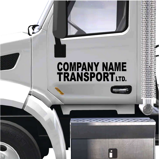 Company Name Truck Decals