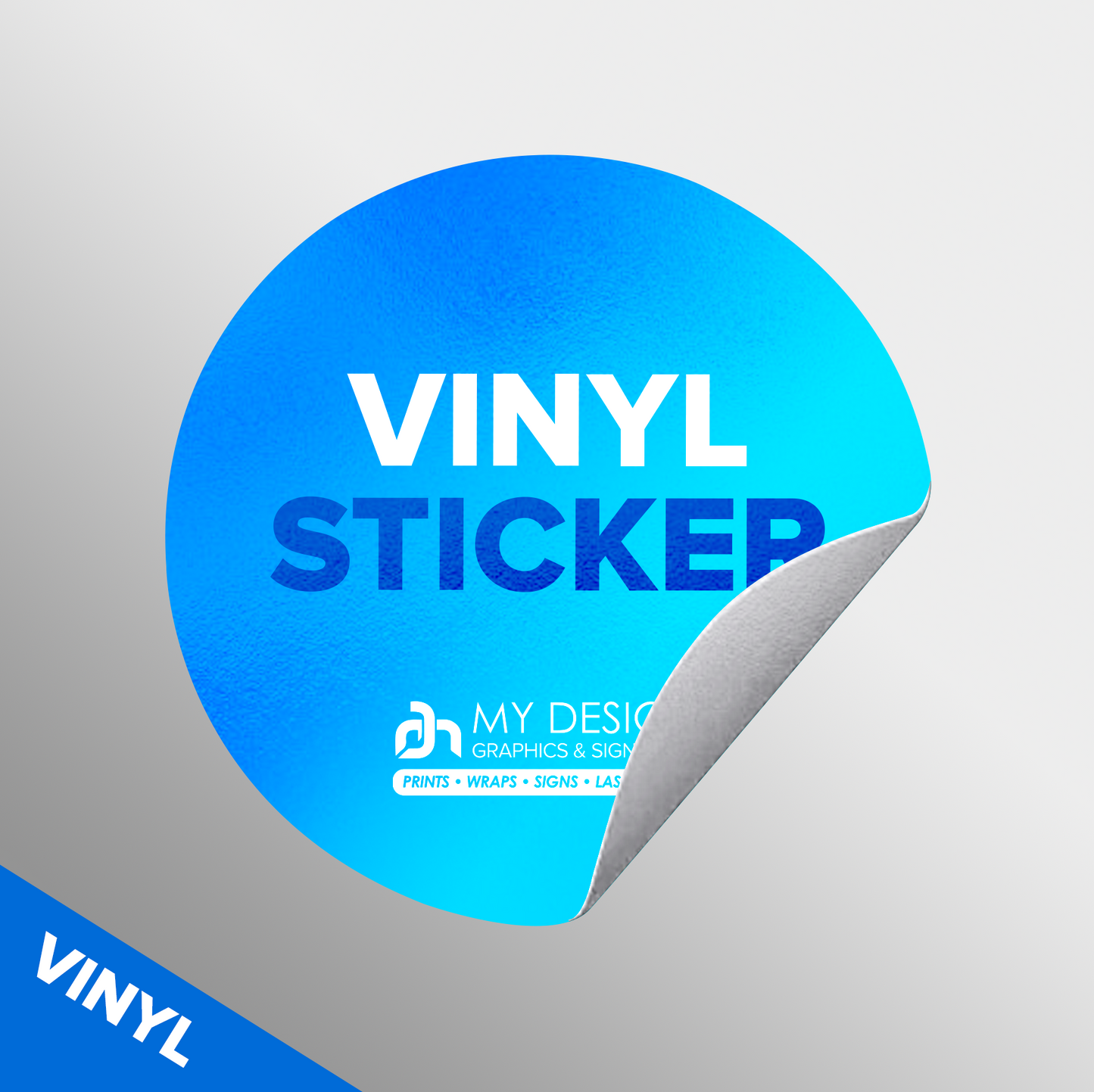 Vinyl Circle Stickers - 2"x 2"