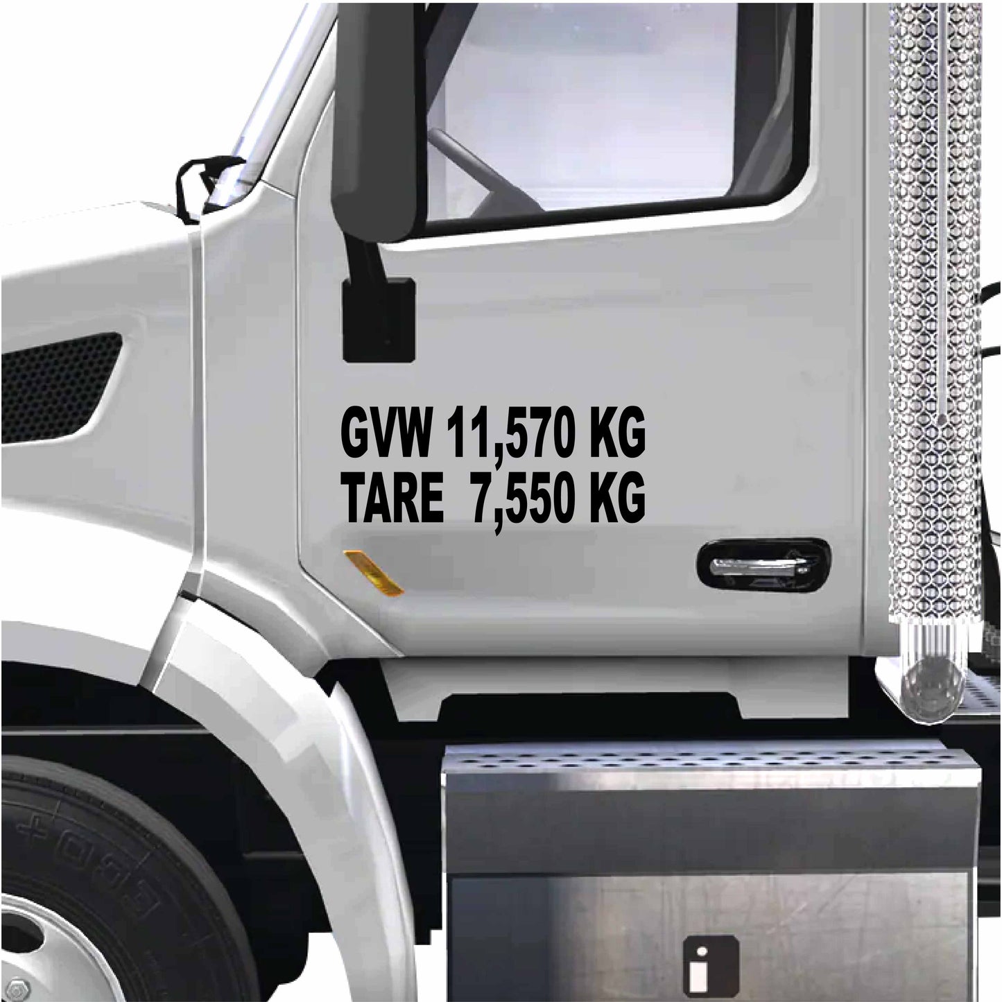 GVW & TARE DECALS