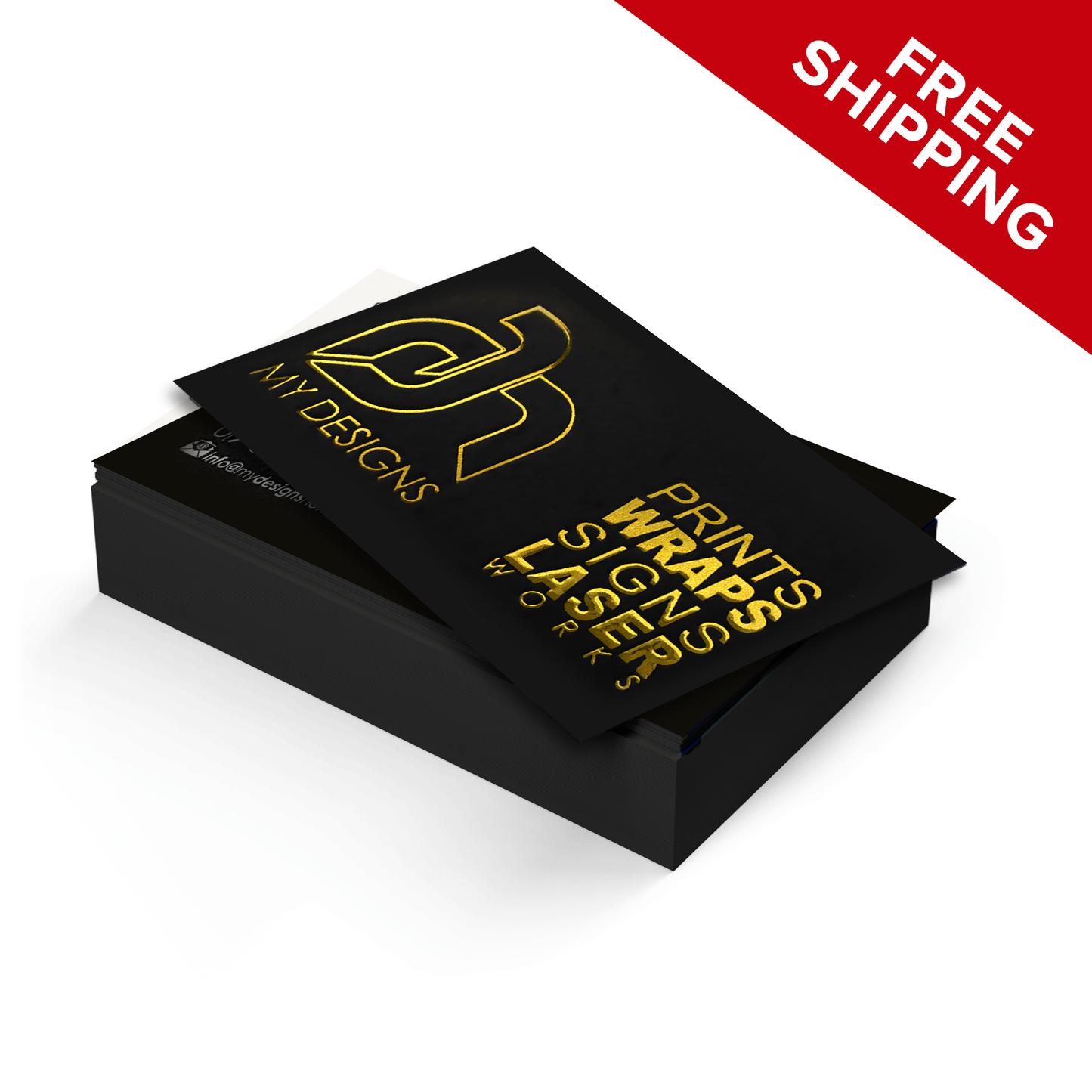 Gold Foil (Raised) Business Cards