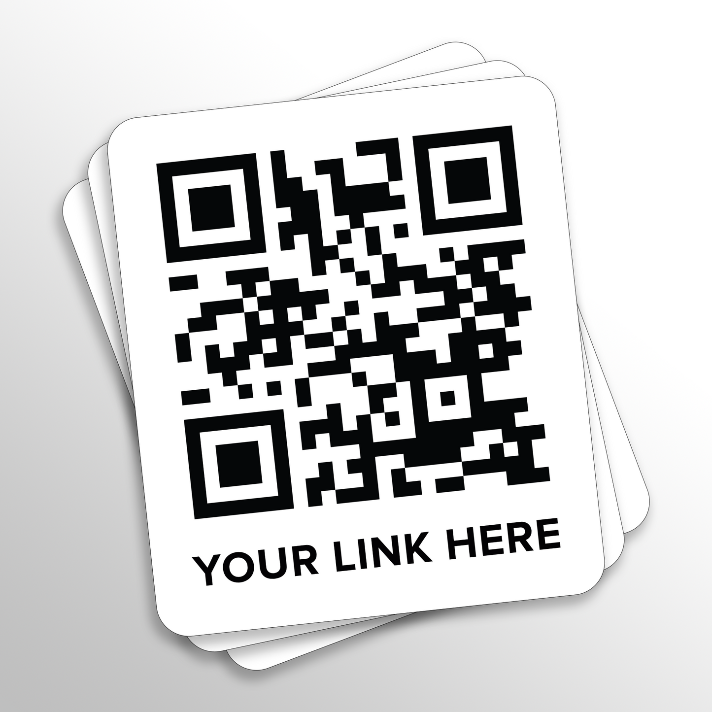 QR Code Vinyl Stickers - Laminated Waterproof