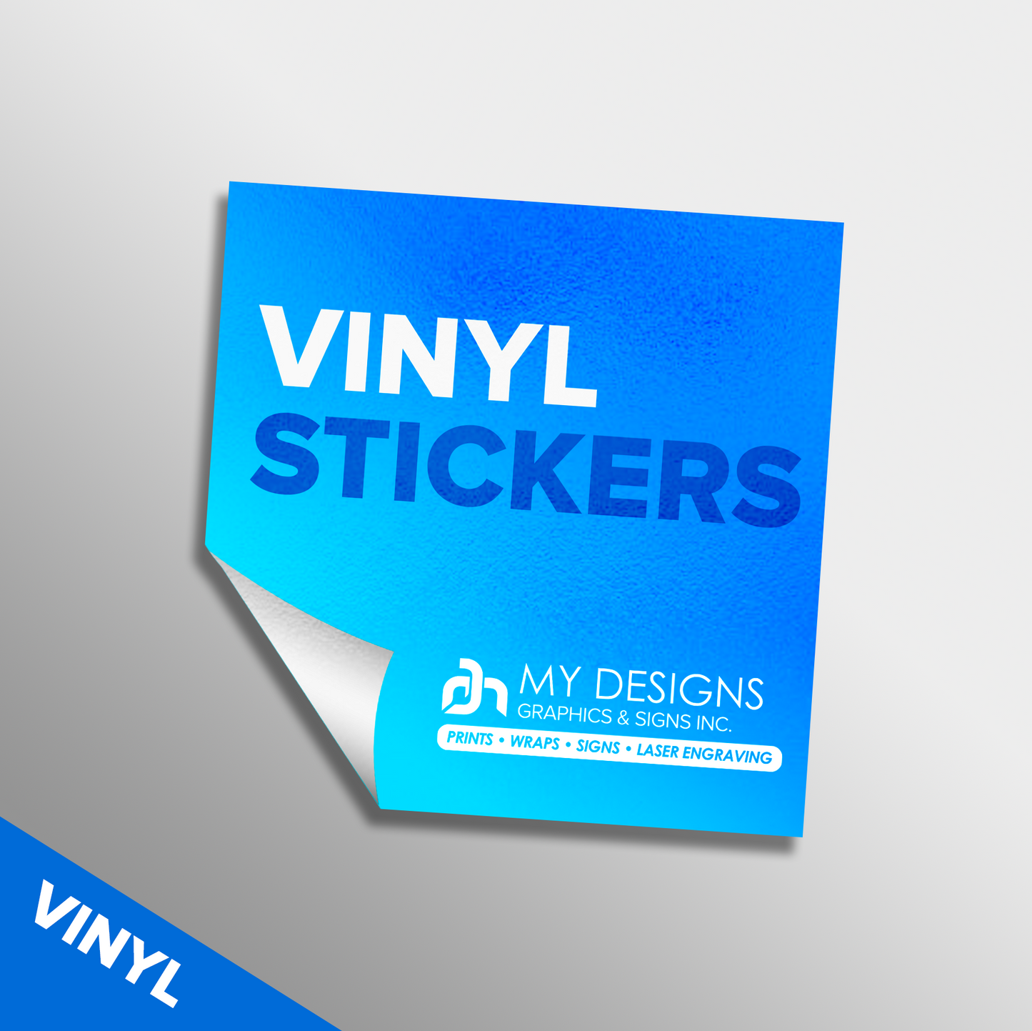 Vinyl Square Stickers 2"x2"