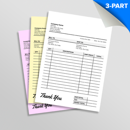 3-Part NCR Books