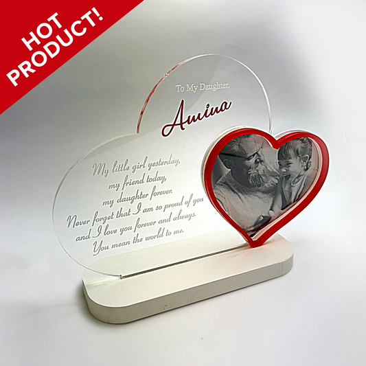 Personalized Acrylic Desk Signs - Inspirational Message / Greeting