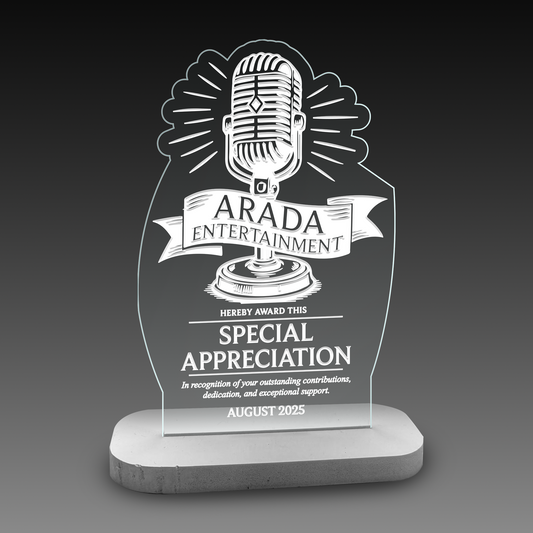 Custom Shape Acrylic Trophy