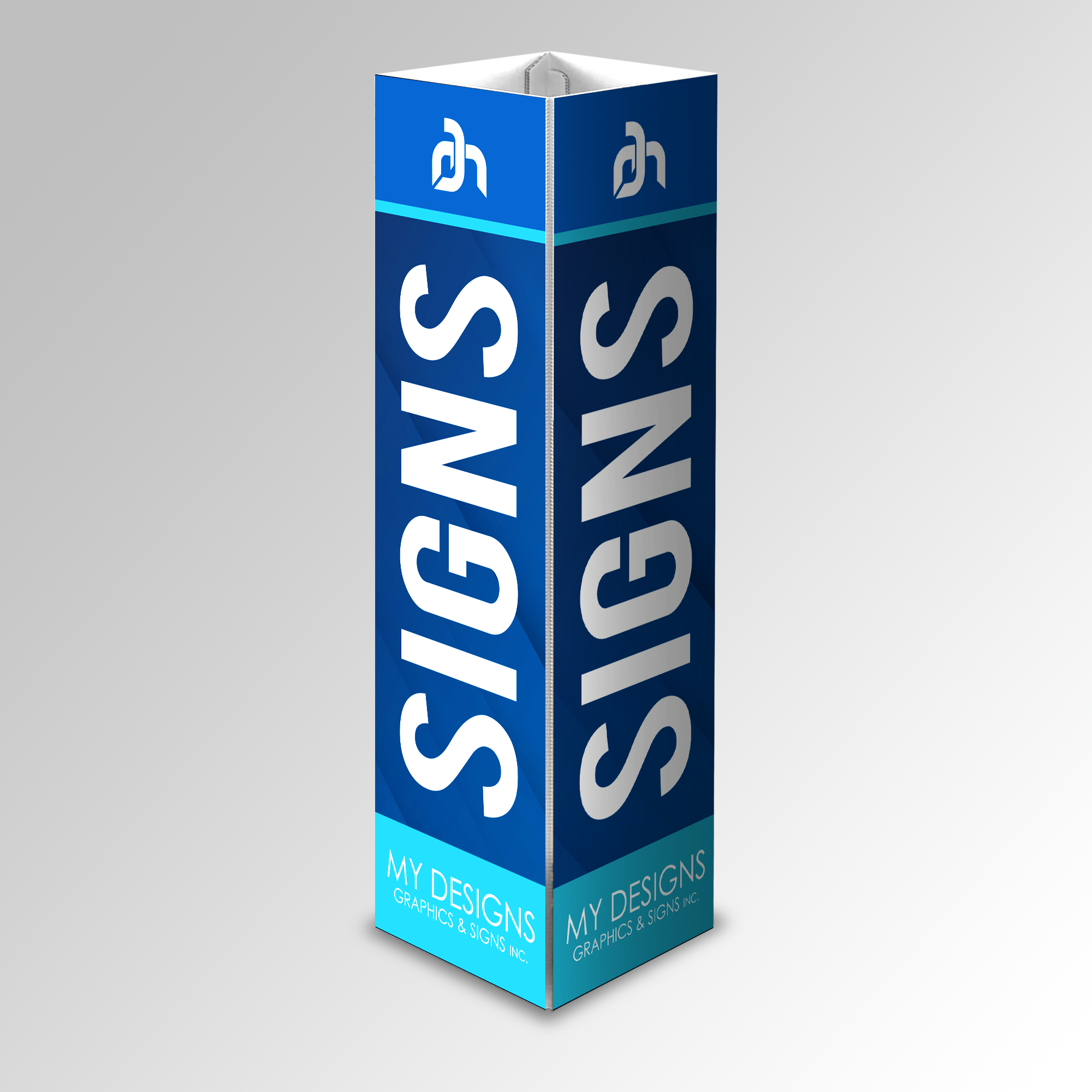 Coroplast Pillar Signs – My Designs Graphics and Signs Inc.