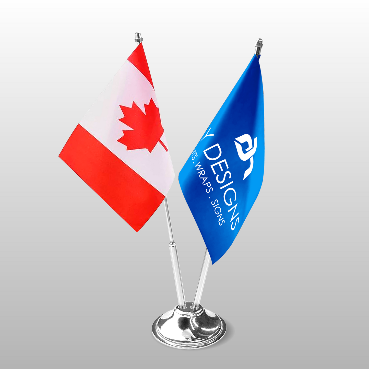 Desktop Flags - Custom Dual Flag Set