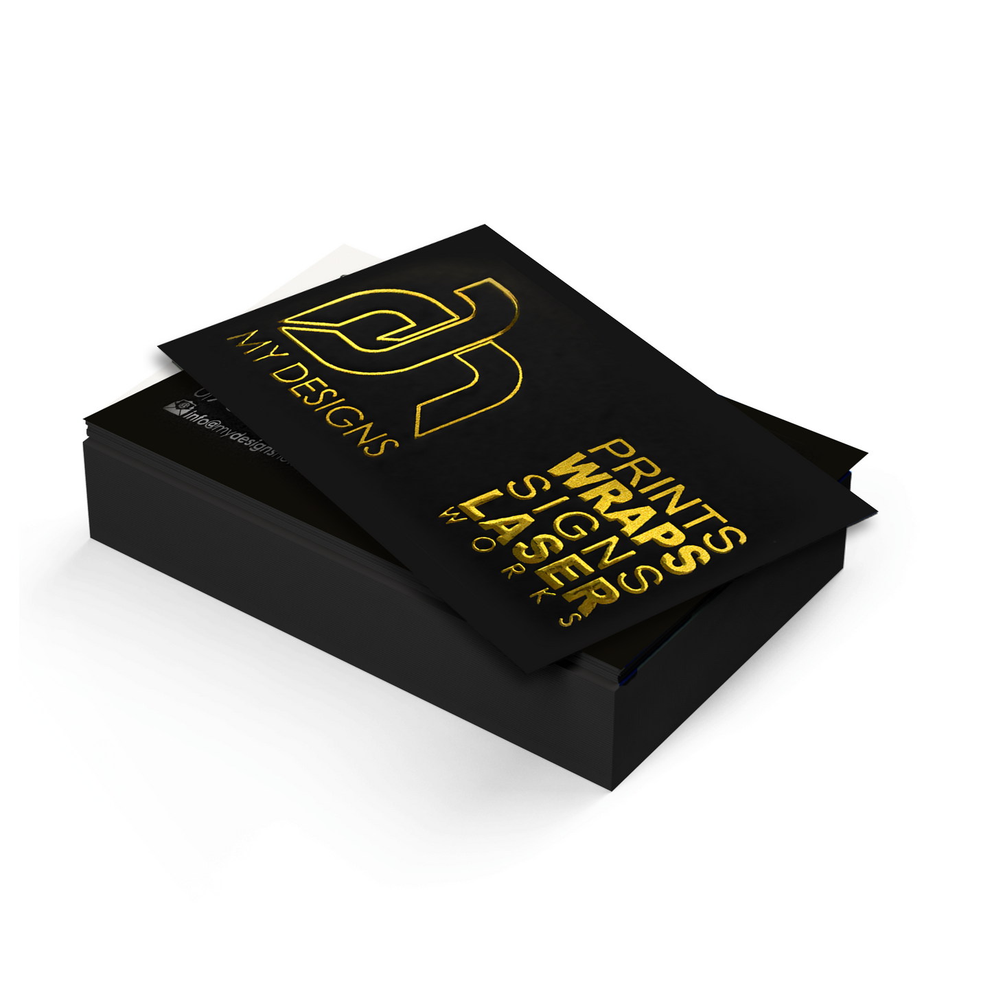 Gold Foil (Raised) Business Cards