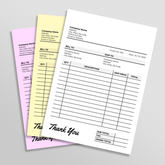 Carbonless NCR Forms