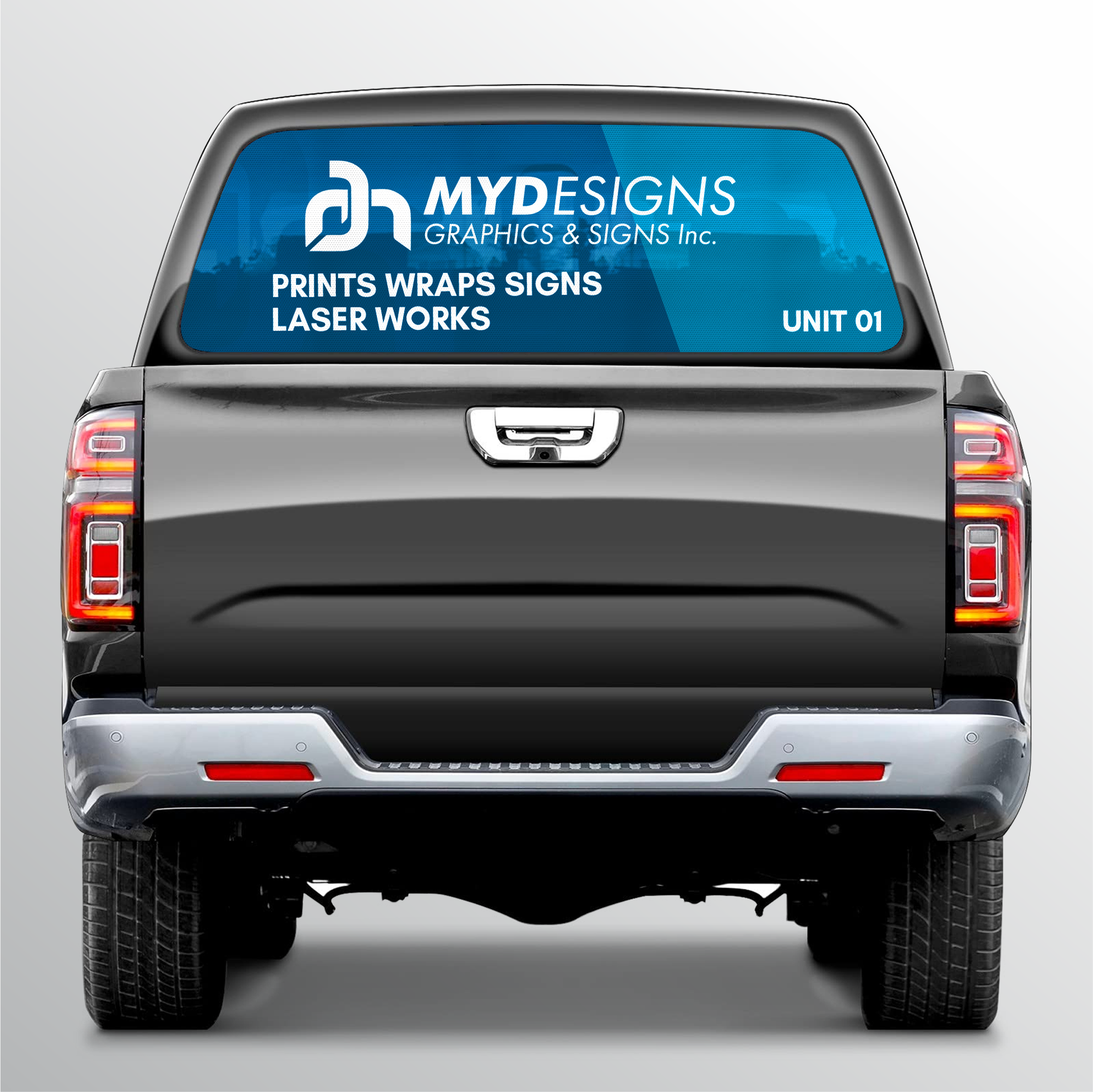 Rear Perforated Window Decals – My Designs Graphics and Signs Inc.