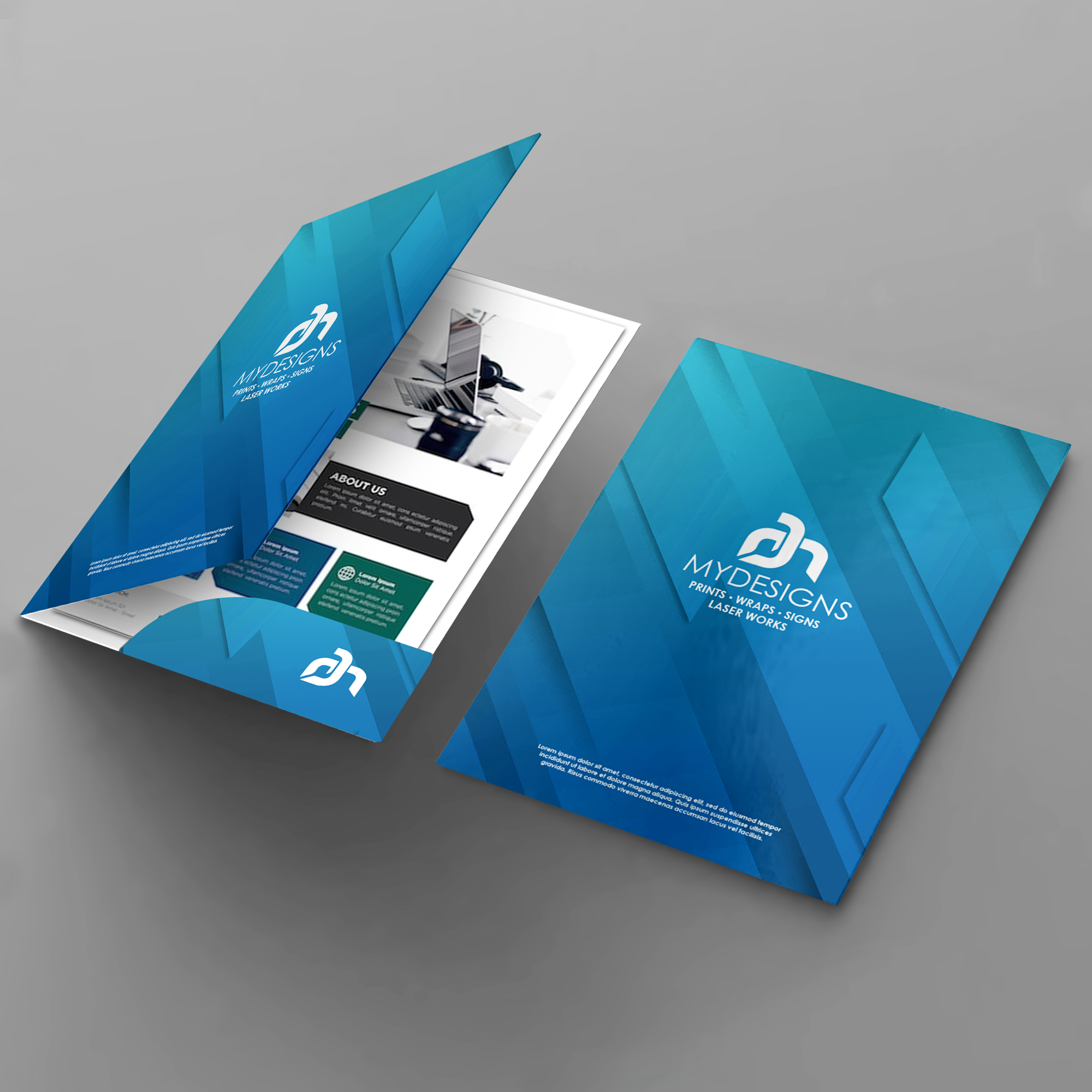 Folder With Design Presentation Folders – My Designs Graphics and Signs Inc.