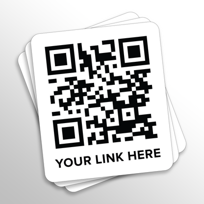 QR Code Vinyl Stickers - Laminated Waterproof