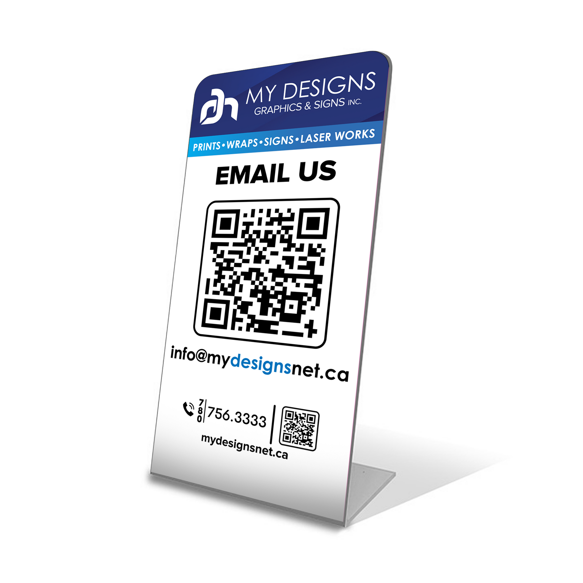 8TURN WhosfanCafe QR認証 フォトカード Wooden Horizontal Table Stand with QR Code Sign – WoodBarrow