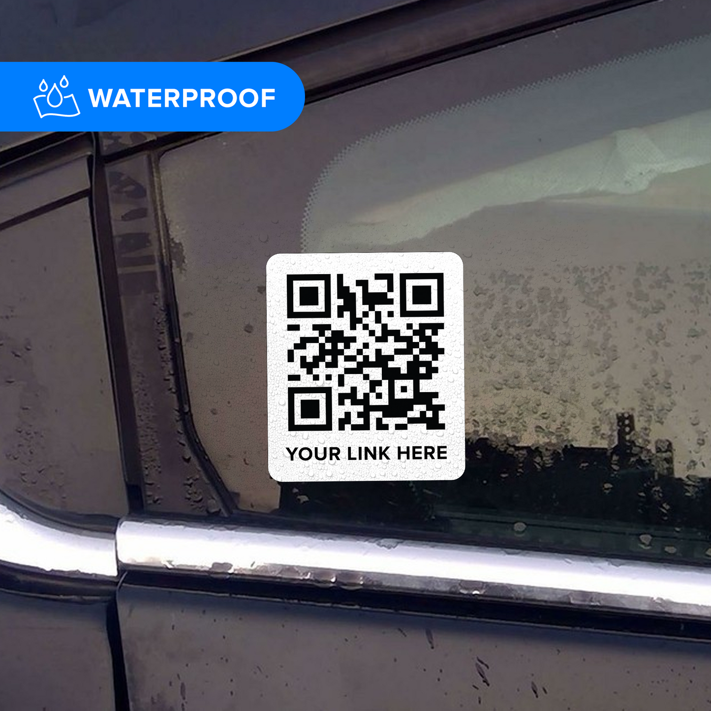 QR Code Vinyl Stickers - Laminated Waterproof