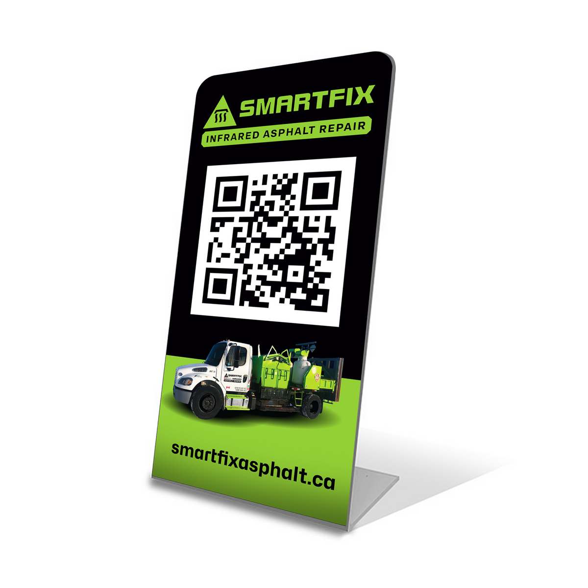 Qr Code Signage Template Rack QR Code Desk Stands – My Designs Graphics and Signs Inc.