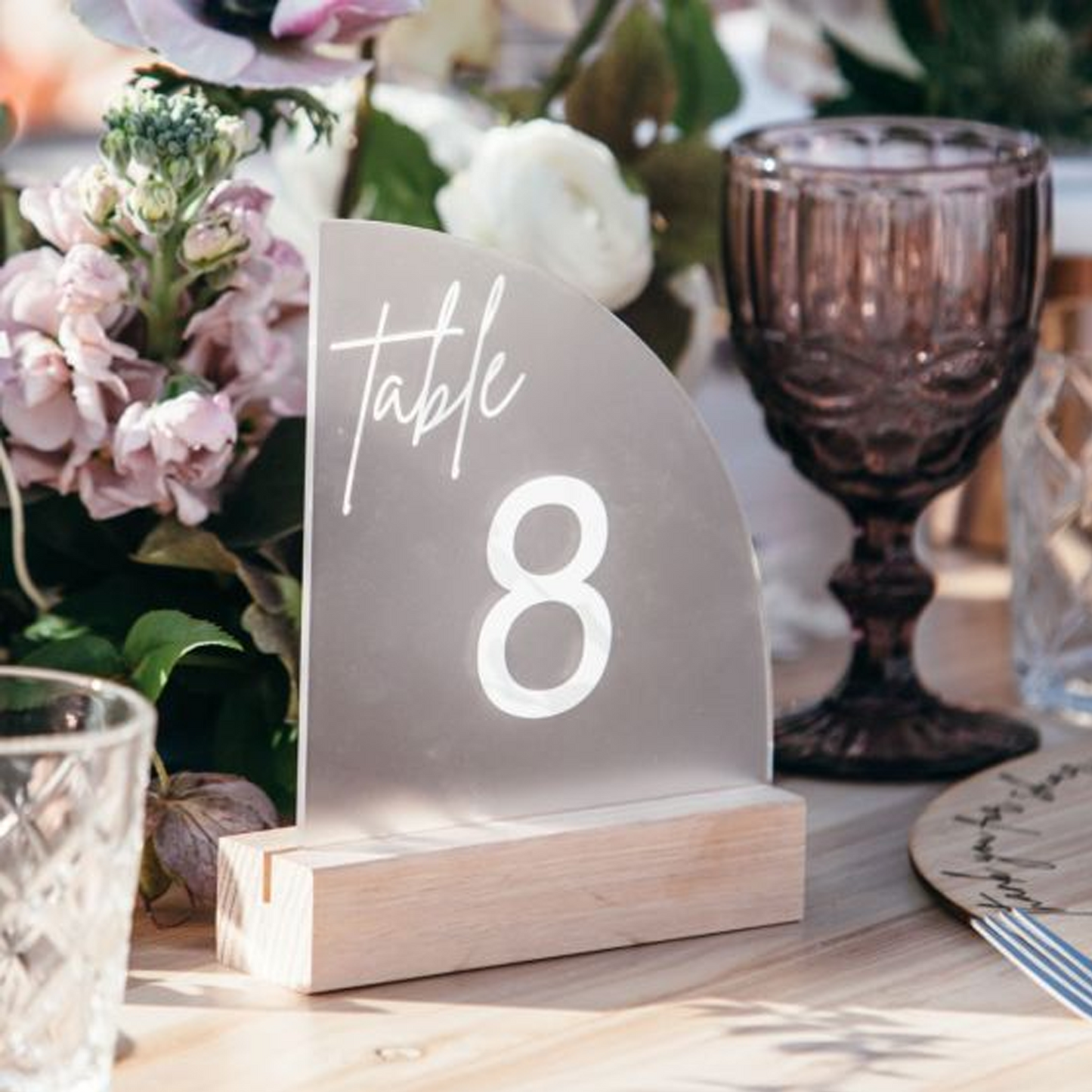 Acrylic Wedding Tabletop Sign