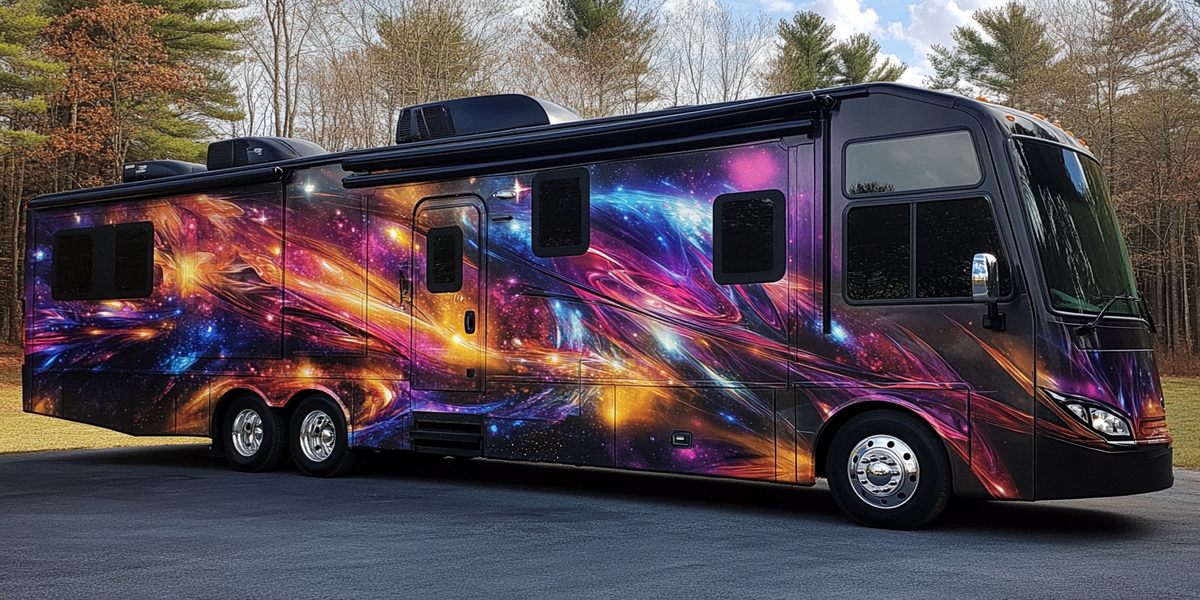 Rv Patterned Wrap RV – My Designs Graphics and Signs Inc.